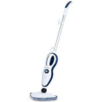 H.Koenig SWIP150 Escoba, Aspirador Potencia 1500 W, Capacidad Tanque Agua 370 mL, Flujo Vapor Ajustable, Cabeza Triangular, Accesorios, 0.37 litros, Acero Inoxidable, No Color