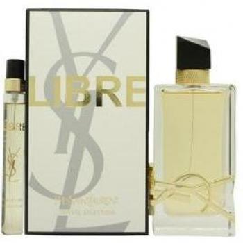 Yves Saint Laurent Libre Eau De Parfum Gift Set with 90ml and 10ml - Gold