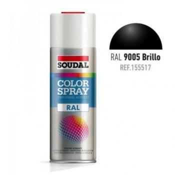 Pintura en Spray Acrílica Negro Brillo 400ml