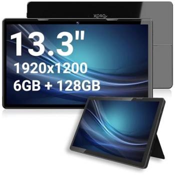 Tablet Xoro MegaPAD 1333 Pro 13.3 Full HD IPS, Android 13, 6GB RAM, 128GB, Batería de 10.000 mAh, CPU OctaCore 2.0