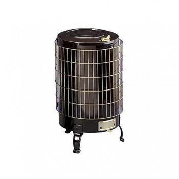 Theca 6500114 Estufa leña económica, con parrilla esmaltada, número 4, negro