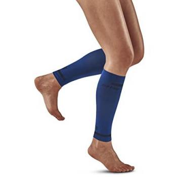 CEP Mangas de Compresión para Pantorrillas The Run V4 para Mujer, Azul, Talla II (S), Activación Muscular Eficaz