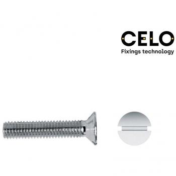 Celo Tornillo Métrico Avellanado Ranura Din/Ref 963 Zincado Ø4x20mm - Caja 500 Unidades