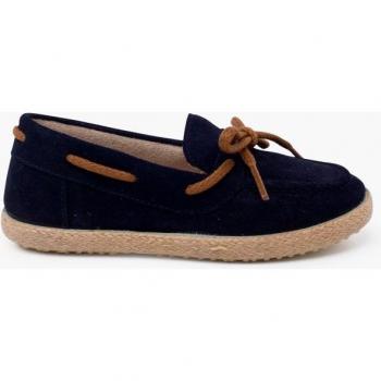 Mocasines de niños de serraje con suela de yute