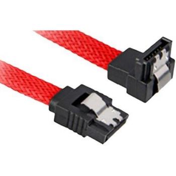 Sharkoon SATA 3 Cable de 0,45 m Negro/Rojo con Conector SATA de 7 Pines