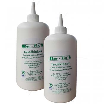 Ber-Fix Textilkleber Kochfest 95° Bügelfester 180° ohne Anbügeln
