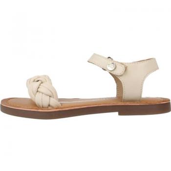Sandalias de Niña Gioseppo Piel Off-white con Trenza Acolchada