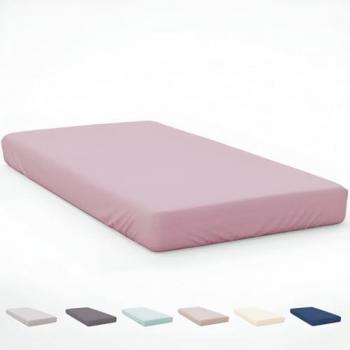 Sábana Bajera Ajustable de Microfibra Ecológica Ultrasuave Rosa Viejo - Transpirable y Libre de Arrugas para Colchones hasta 33 cm