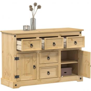 Aparador Crown 115x40x76 cm madera maciza de pino