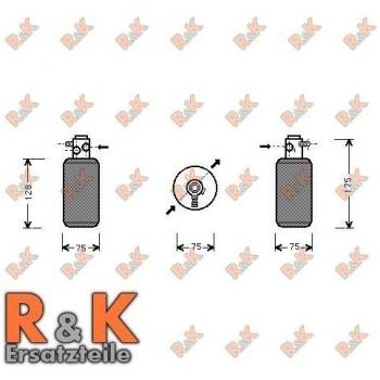 Filtro deshidratante de aire acondicionado PRASCO MSD050, secador de aluminio para R134a