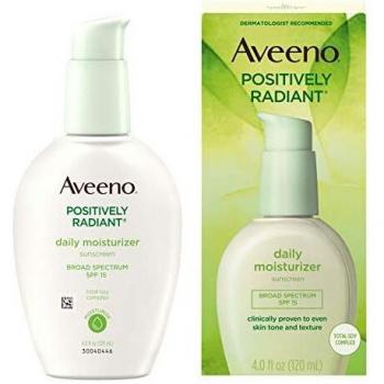 Aveeno positively radiant daily moisturizer 4oz spf15