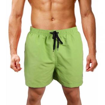 LK LEKUNI Bañador Hombre Pantalones de Playa con Forro con Cordón Traje de Baño Pantalón Ceñido_Verde_S