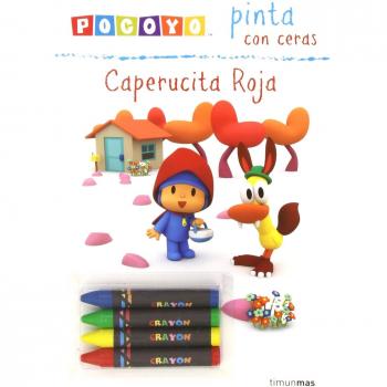 Pocoyó pinta con ceras. Caperucita roja