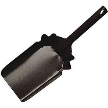 amig, Recogedor Manual de Pala Mod.3 Metálico de Acero Acabado en Marrón, Resistente y Duradero Limpieza de Polvo, Basura, Ceniza u Hojas, Medidas: 215 x 140 mm
