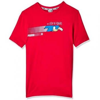 Puma X Sega tee Camiseta, Unisex niños, High Risk Red, 116