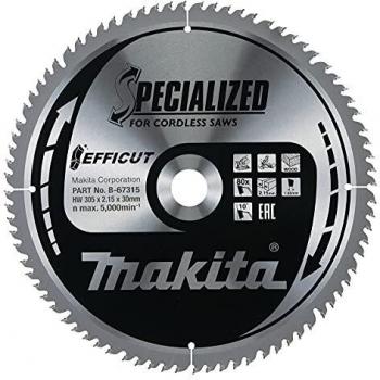 Sierra Circular Makita EFFICUT 305mm x 30mm x 80 Dientes - Especializada para Madera y Metal