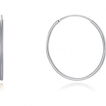 Pendientes Viceroy de aro Trend de plata de ley 30 x 12 mm