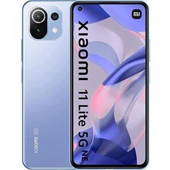 Xiaomi 11 Lite 5G NE - Smartphone con Pantalla de 6,55” DotDisplay AMOLED FHD+ de 90 Hz, 8+128GB, Qualcomm Snapdragon 778G, Triple cámara de 64MP+8MP+5MP, Bat 4250mAh, Azul Chicle