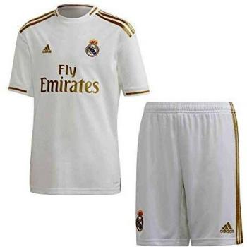 adidas Real H Y Kit Equipación, Unisex niños, Top:White Bottom:White, 152