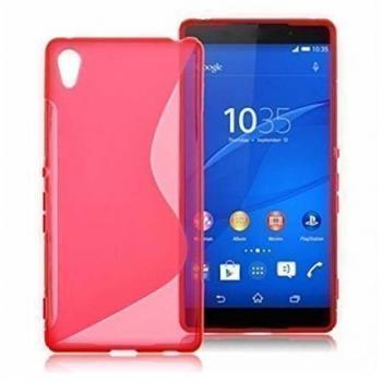 Unbranded Case Compatible con Xperia Z3 Plus Funda S-Line Silicona Gel Color Rosa