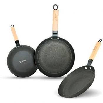 Sartén de Hierro Fundido Lätt Home con Mango de Madera
