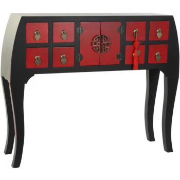 Consola Fijalo Abeto MDF 98,5x27x80 Rojo - El complemento ideal para tu hogar