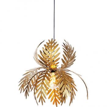 Lámpara colgante vintage dorada Botanica de acero, E27, rústica, adecuada para LED, máxima 1 x 60W