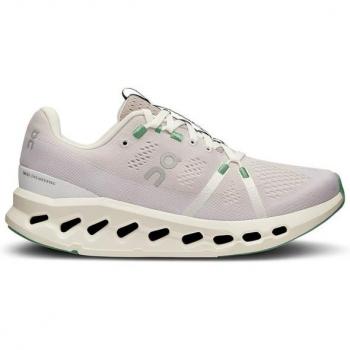 On Women's Cloudsurfer Running Shoes - Silver/Ivory 37.5