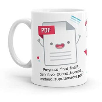 Taza Original Trabajo Def-Final Definitivo - Resistente al Microondas y Lavavajillas