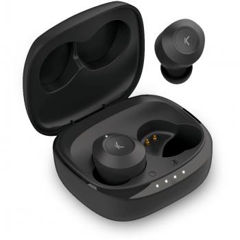 Auriculares inalámbricos Ksix Oblivion con Autonomía de 4+15 horas y Control Táctil en color Negro