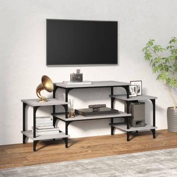 Mueble para TV de madera contrachapada gris Sonoma 117x35x52 cm