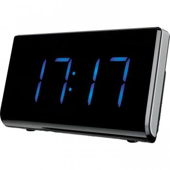Denver - Despertador crp-515 - Display led 4.5cm - FM con memorizacion emisoras - Alarma Dual - proyeccion 180º de la Hora con Ajuste de Foco