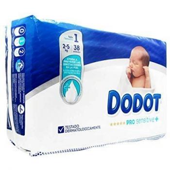 DODOT PRO SENSITIVE TALLA 1 2-5KG 38U