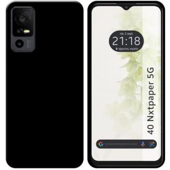 Funda Silicona Gel TPU Negra compatible con TCL 40 NXTPAPER 5G