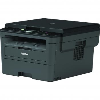 Brother DCPL2530DW - Impresora multifunción láser monocromo Wifi con impresión dúplex, 30 ppm, USB 2.0, Wifi Direct, procesador de 600 MHz, memoria de 64 MB, gris, 39.8 x 27.2 x 41 cm