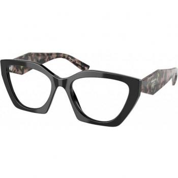 Prada PR 09YV (21B1O1) Geometric Black Women's Glasses