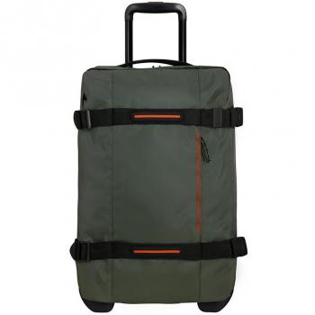 American Tourister Urban Track 55cm 2-Wheel Cabin Duffle - Dark Khaki Green, Cabin Bags, unisex, Green, Size: ONE SIZE