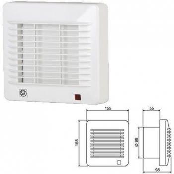 Soler&Palau Sistemas De Ventilacion Slu Edm-100-C - Extractor baño axial 95m3/h pers.aut bl edm-100c s&p