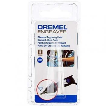 Dremel 9929 Punta de grabado de diamante, accesorio de grabado reforzado para grabar materiales duros