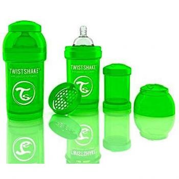 Twistshake 78004 - Biberón, color verde