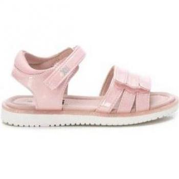 Sandalia Niña Xti Kids 150381 Oro Piel Charol Cierre Adherente Vegano
