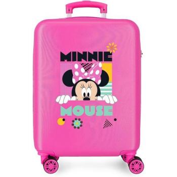 Disney Maleta de Cabina Rígida Minnie Geometric Fantasy Rosa Infantil con Capacidad de 35L