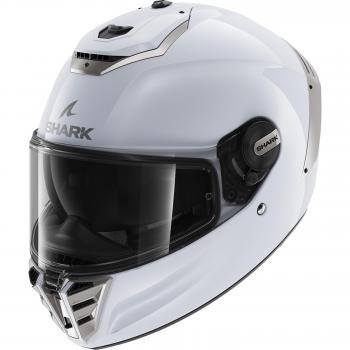 Casco Integral Shark Spartan RS Blanco-Plata