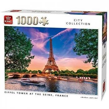 Puzzle Torre Eiffel en el Sena 1000 Piezas para Adultos