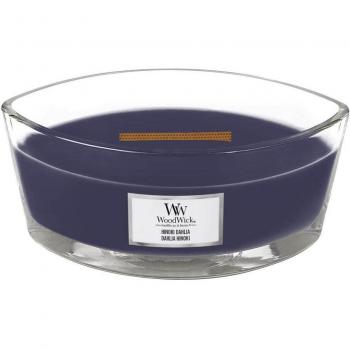 Woodwick Hinoki Dahlia Scented Candle with Wooden Wick (Hearthwick) 453.3 g