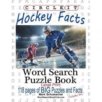 Libro de Puzzles en Letra Grande: Búsqueda de Palabras con Datos sobre Hockey sobre Hielo