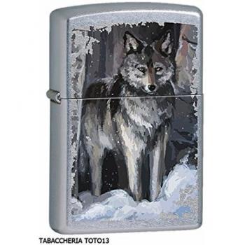 Zippo - Mechero de Gasolina, de latón, Color Gris, 5,70 x 3,70 x 1,20 cm, 15L031