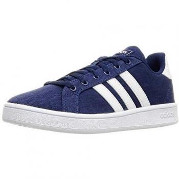 Adidas Grand Court K, Zapatos de Tenis, Dark Blue/FTWR White/Grey, 35.5 EU