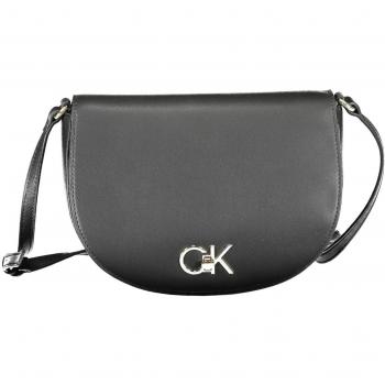 Calvin Klein Elegant Black Adjustable Shoulder Bag with Twist Lock