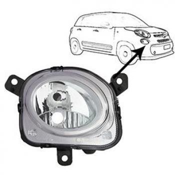 Faro de carretera H7 inferior derecho VAN WEZEL 1609942 para Fiat 500L desde septiembre de 2012